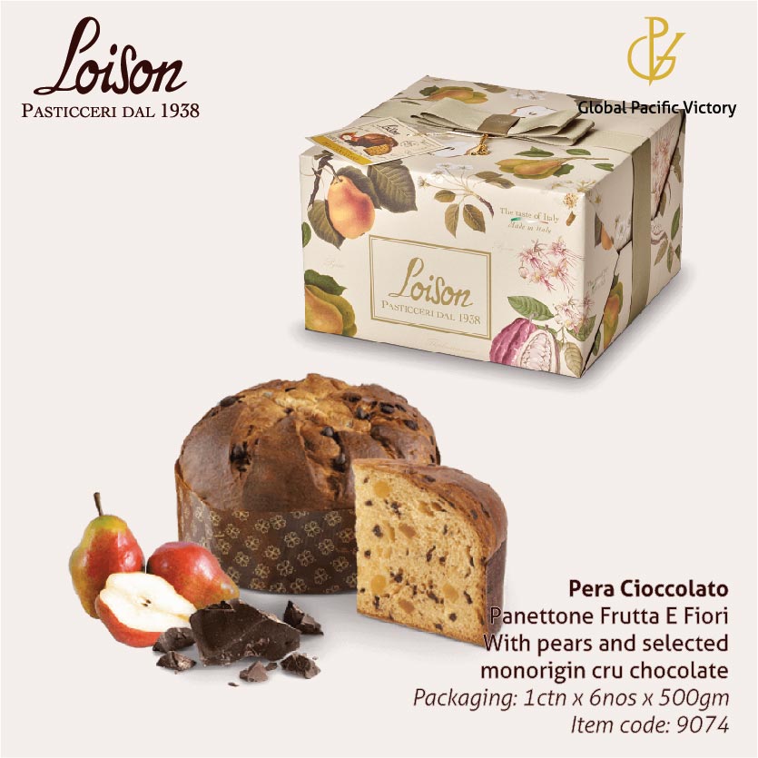 Loison Pera Cioccolato Panettone Frutta E Fiori (9074) 500gm