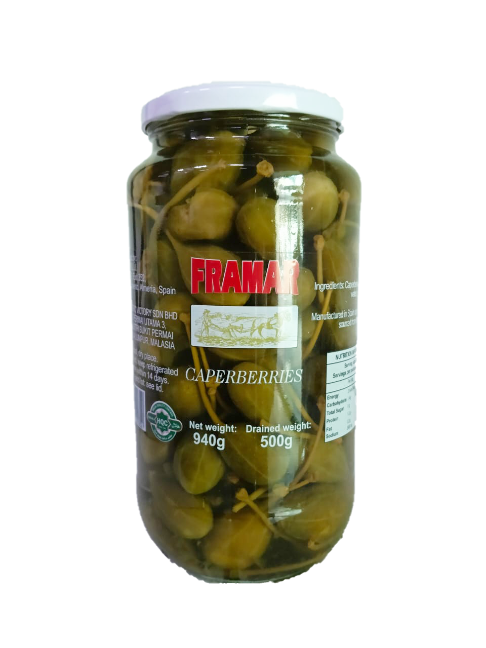 Framar Caperberries Medianos 940gm