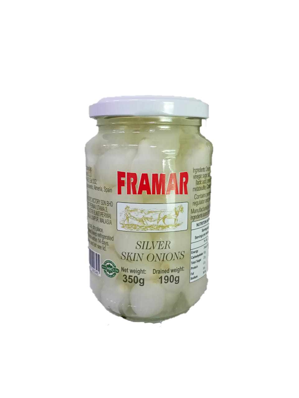 Framar Silver Skinned Onions 350gm